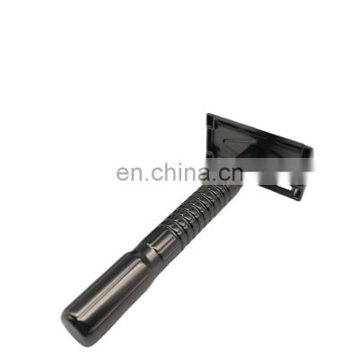 High quality private Label Body and Face Shave Matte Black men Safety Shaving Razor