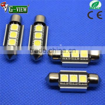 Factory supply high quality12V 5050 3SMD canbus 33mm 36mm 39mm white led motorcycle/car door light