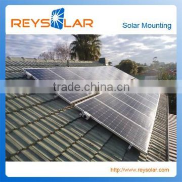 PV Mounting System For Tile Roof Install