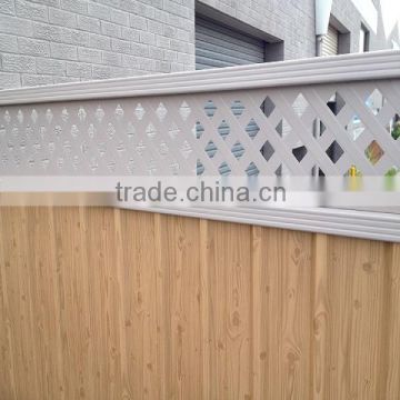 corrugated steel fence