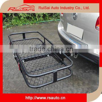 hitch mount folding cargo carrier basket For land cruiser