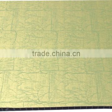 transfer printing gold design plastic ceiling sheet,pvc ceiling panel, pvc wall board T005