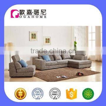 D5106 modern funiture sofa home fabric corner living room set