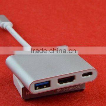 hot 3 Port USB C Extender Hub 3 in 1 Hi-Speed PD2.0 Profile 5 Type C 1.4B USB 3.1 Hub for iPhone
