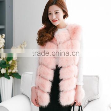 2016 Furnix women's real fox fur vest