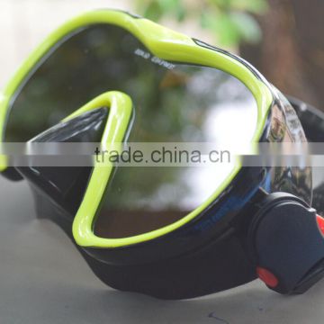 Special design with colorful lens swim goggles diving mask and newest mask with any color fame free diving