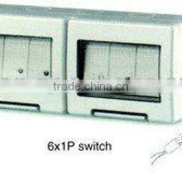 waterproof 6gang 1way switch(ip55)