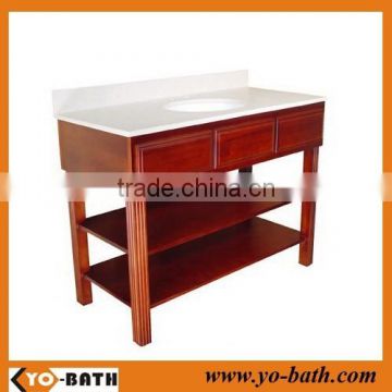2015 hot selling solid wood hotel bathroom furniture ,luxury hotel bathroom furniture