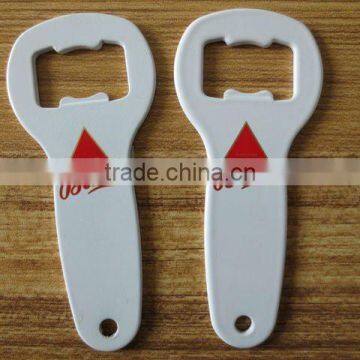 2012 promotional white iron beer bottle opener with high quality/mental beer bottle opener