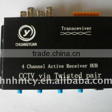 4 Channel Active Transceiver HUB CCTV Video Balun