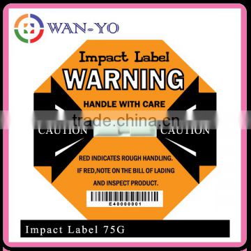 [ Model 75G (L-35) Impact label for impact recording ]