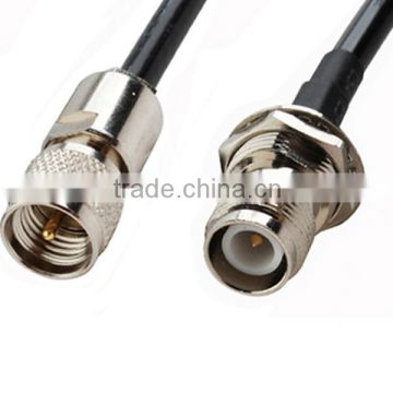 RF Pigtail RP-TNC Female to Mini-UHF Male cable LMR195