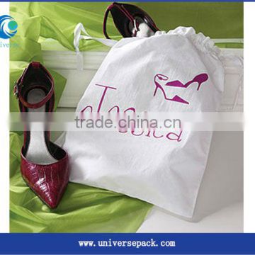 White printed high heel shoes bag for promotions