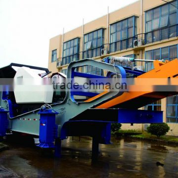 Mobile tyre crusher plant a new designed with good price to sale.