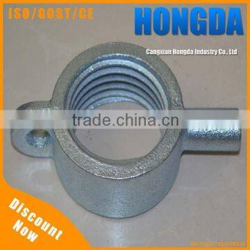 Galvanized Scaffolding Part Sleeve Cast Jack Nut With Handle