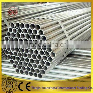 high quality galvanized round tube pre-galvanized circular steel pipe