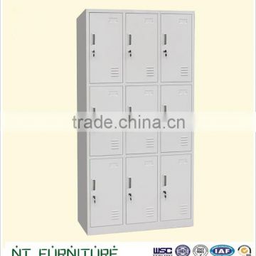 beige color 9 doors steel locker/metal bedroom locker