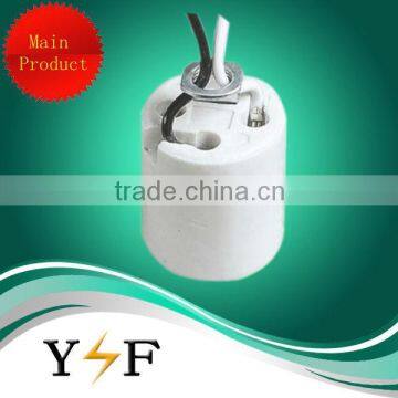 Glazed surface ceramic threaded lamp holder e26