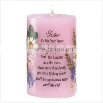 Scented Pillar Candle for Sister