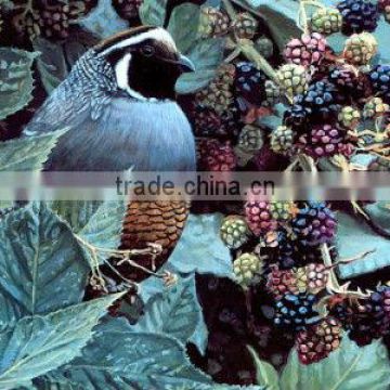 Cuckoo bird pattern cloth painting