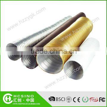 High Quality Aluminum Semi-rigid Fire Resistant Flexible Duct/ Ventilation Duct Pipe/ Flexible Round Pipe