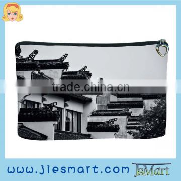 JSMART cosmetic bag storage bag microfiber high-end custom artistic printing bag