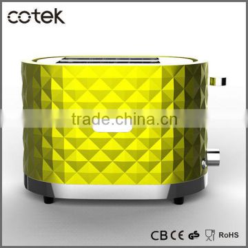 Diamond Design Electric Toaster with High-Glossy Surface