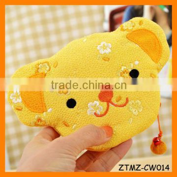 Newest Lovely Bear Chinese Style Zip Lucky Cat Coin Wallet Wholesale ZTMZ-CW014