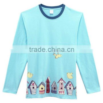 Childrens and Kids Long Sleeve Printing T-shirt