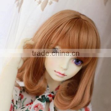top-selling shoulder-length brown wavy bjd/blythe doll wig