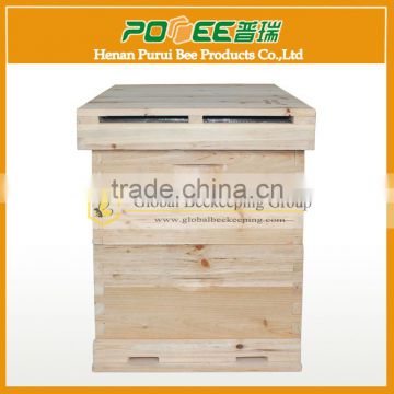 High quality pinus sylvestris wood beehive/bee box with 8/10 frames for beekeeping
