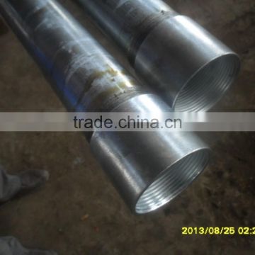 galvanzied water pipe thread end ,with coupling