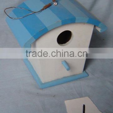 Wood craft bird feeder , cheap bird house and feeders, wholesale wood bird house with hanging