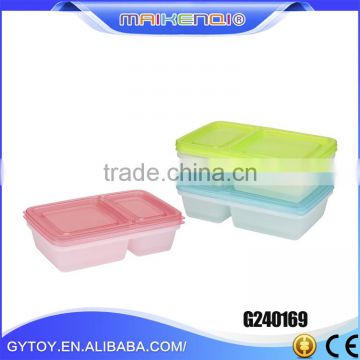 Food storage container with compartment Capacity 1000ml*2 lunch box with interlayer