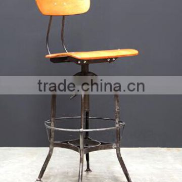 French industrial kitchen metal bar chairs, industrial bar stool MX-0280H
