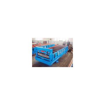 Automatic Corrugated Roofing Sheet Roll Forming Machine 9-12m/min Drive By Chain