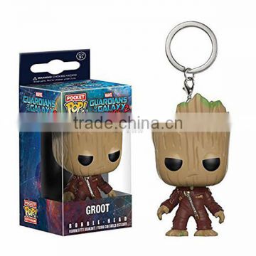 2017 Hot Movie Guardians of the Galaxy II Lovely Groot POP keychain, Pocket POP Keychain figures
