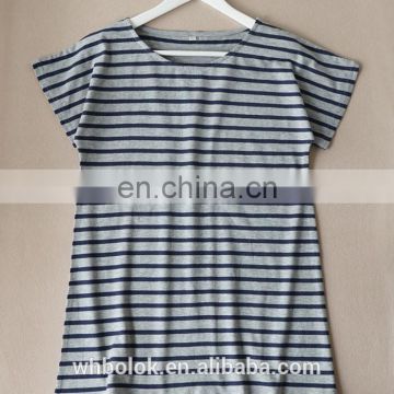 New design t shirt cotton summer cool short sleeve striped casual t shirt