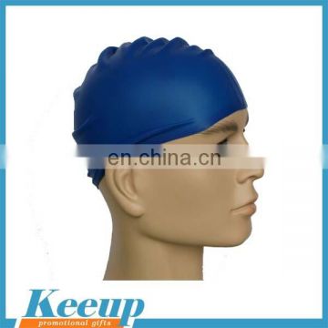 Personalized cheap round adult funny swimming cap with silicone material