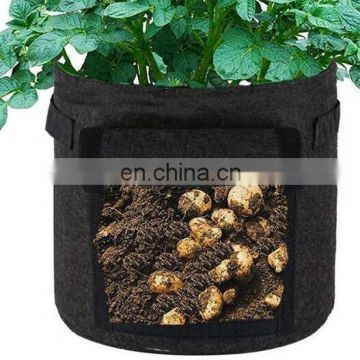 30 40 50 60 gallons felt fabric garden pots, felt nonwoven vegetable growing bag