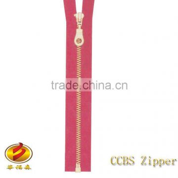 High Quality #4 Fashion Open End Copper Y Zipper