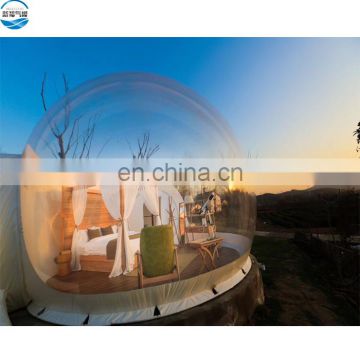 Promotional cheap inflatable clear bubble tent for camping/inflatable transparent bubble house