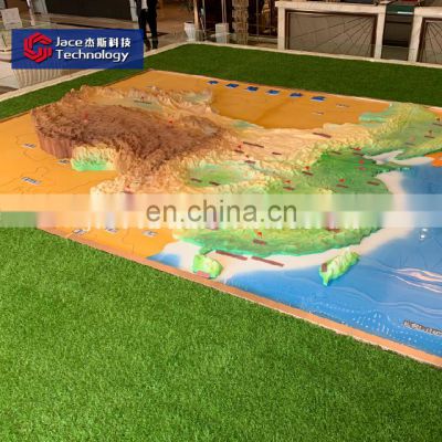 Experienced scale model maker topographic map model for real estate development