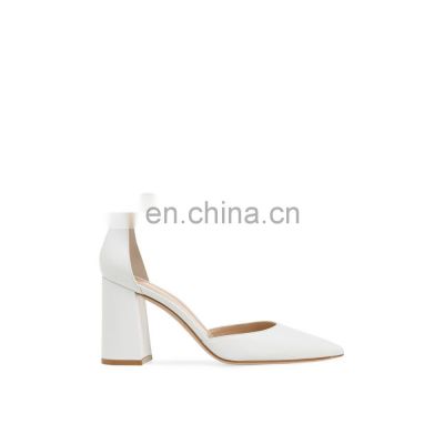 Wholesale design and other colors are available to make high quality heels ladies ankle strap sandals shoes