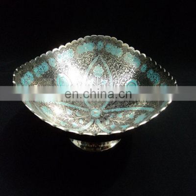 brass antique coloured shiny bowl