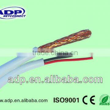 CCTV Camera Cable Coaxial Cable RG59 with Power CCA/CCS/CU Conductor