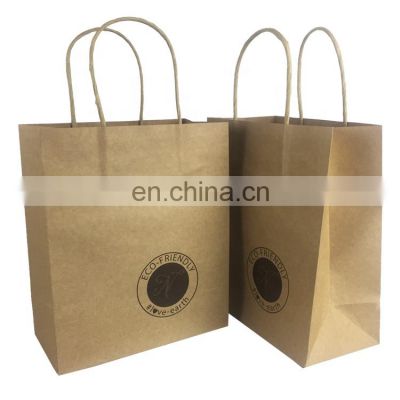 Customize logo bolsas de papel multi-layer with handle brown white kraft paper bag