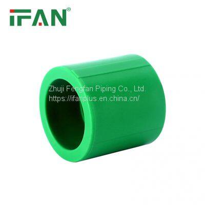 IFAN Free Sample Green Colour Plastic Customized PPR Socket PPR Pipe Fitting