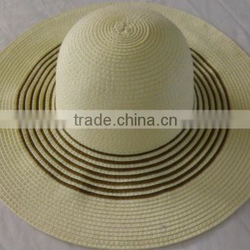 large brim lady hats paper braid beach hats for summer