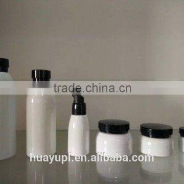 various colors of plastic PET bottle series for personal care use